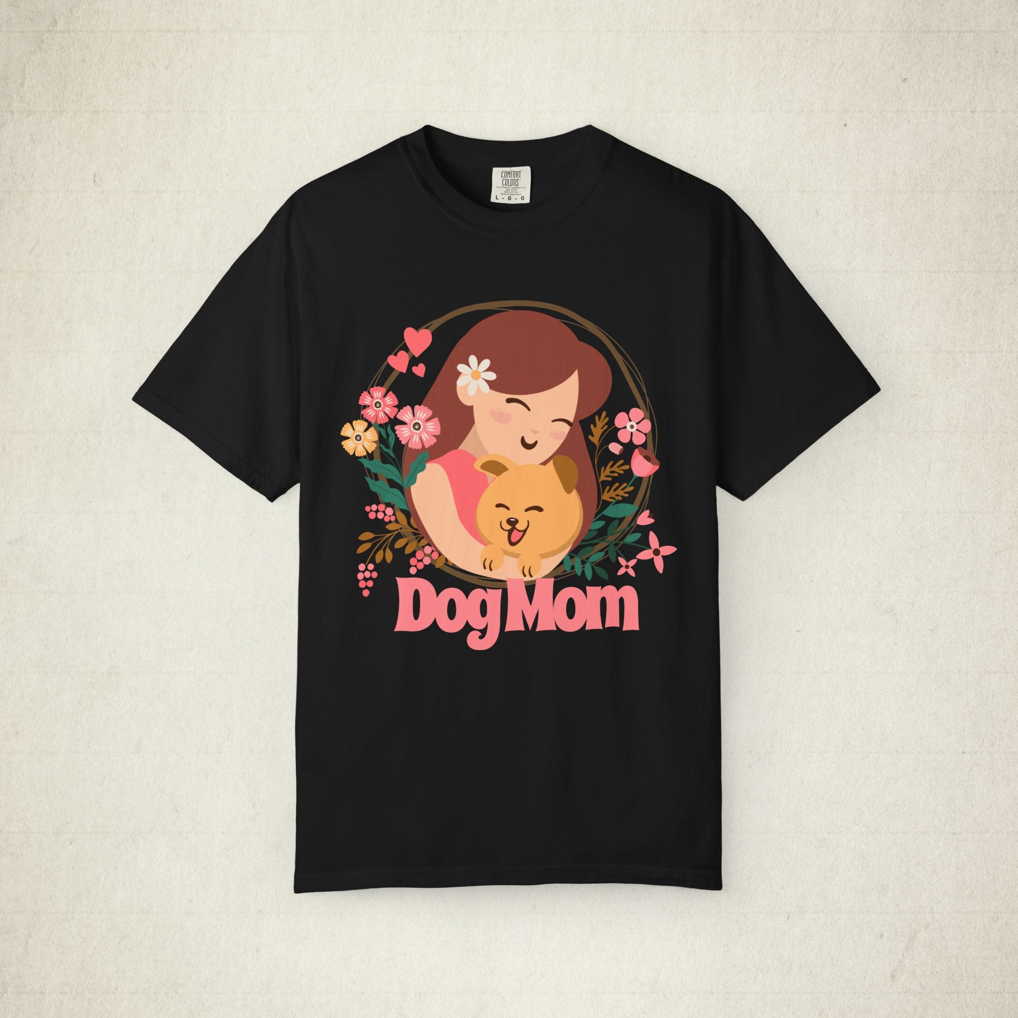 Dog Mom Floral Women T-shirt