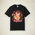Dog Mom Floral Graphic Tee featuring a Dog Mom design, graphic tee