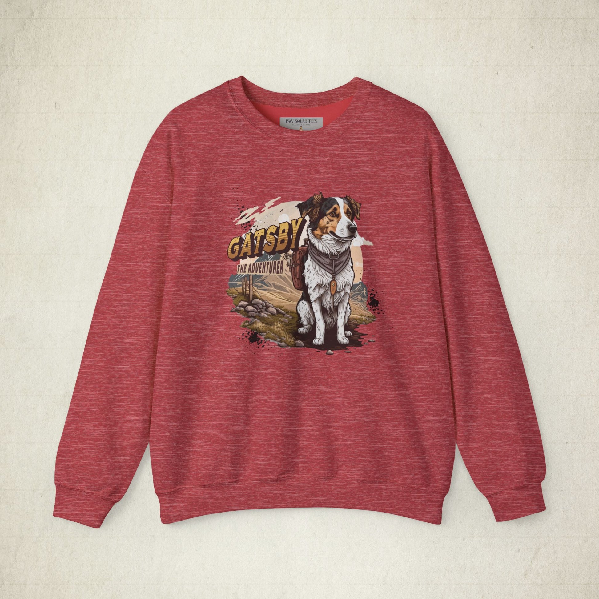 Gatsby the Adventure Dog Unisex Sweatshirt