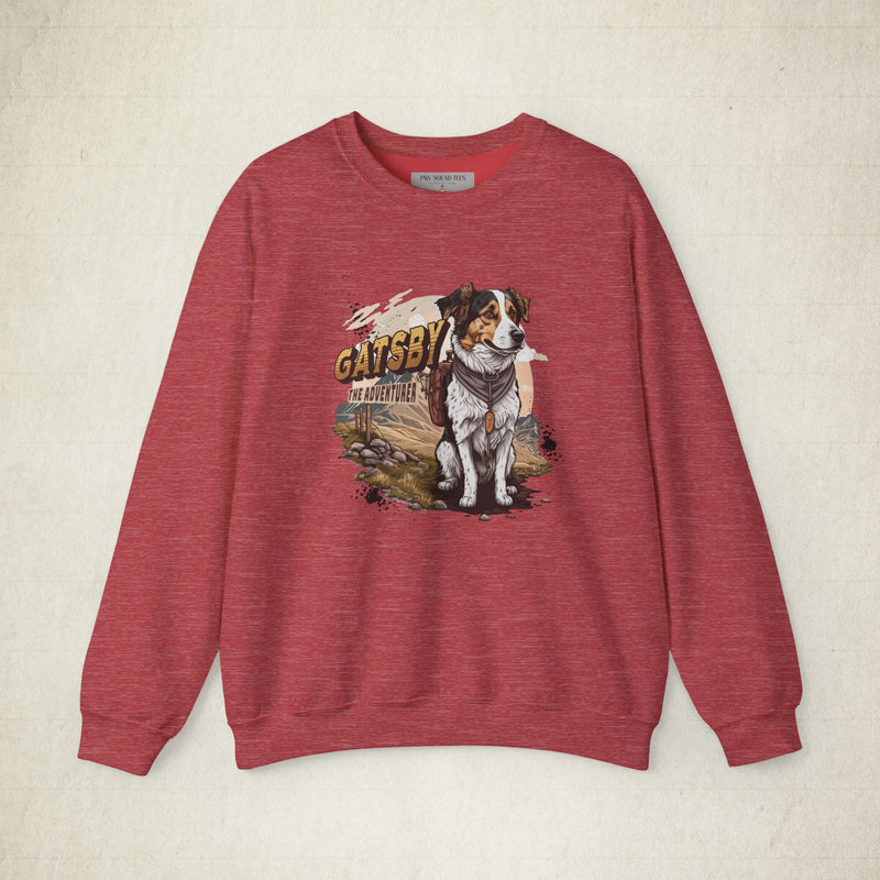 Gatsby the Adventure Dog Unisex Sweatshirt