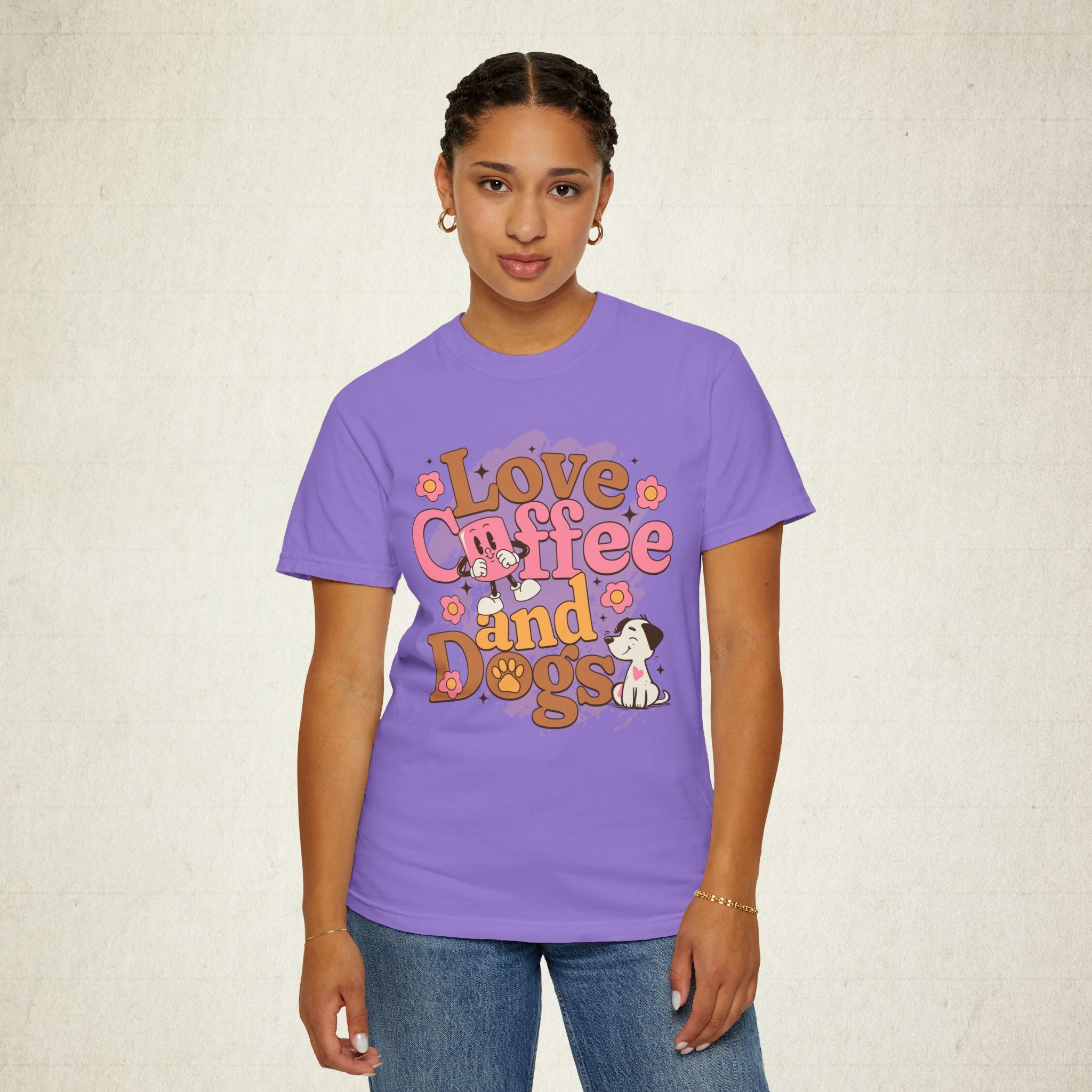 Love Coffee and Dogs Women T-shirt