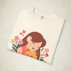Dog Mom Floral Graphic Tee featuring a Dog Mom design, graphic tee