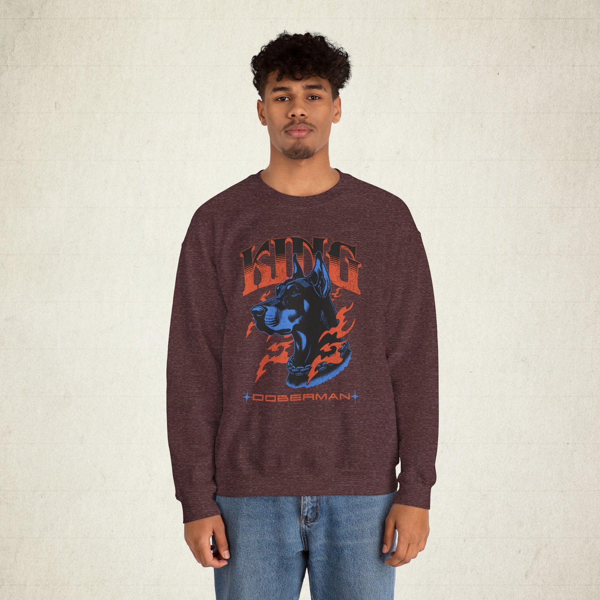 Bold Doberman King Unisex Sweatshirt