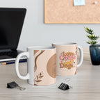 Love Coffee and Dogs Ceramic Mug featuring a Love Coffee and Dogs design, ceramic mug