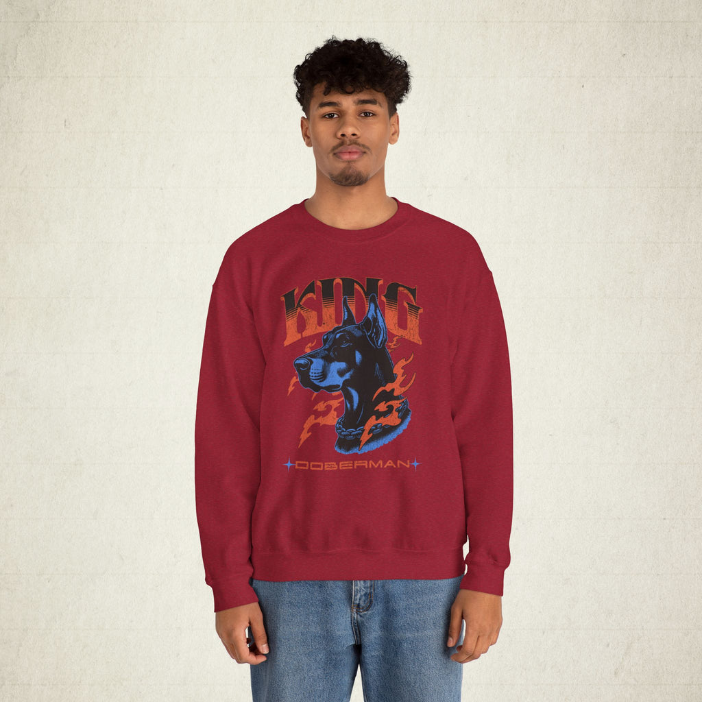 Bold Doberman King Unisex Sweatshirt