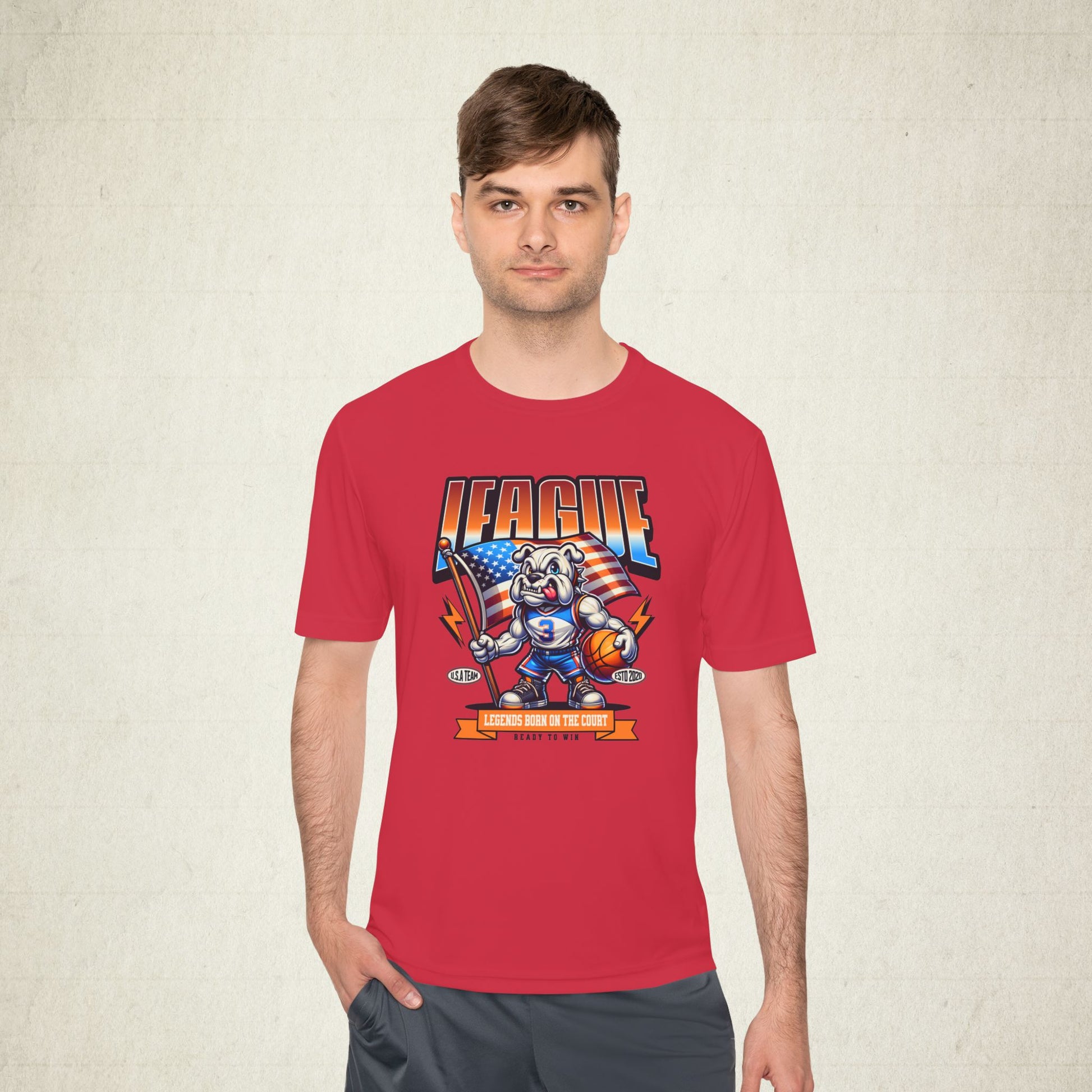 League Champion Moisture Wicking Men Activewear T-shirt
