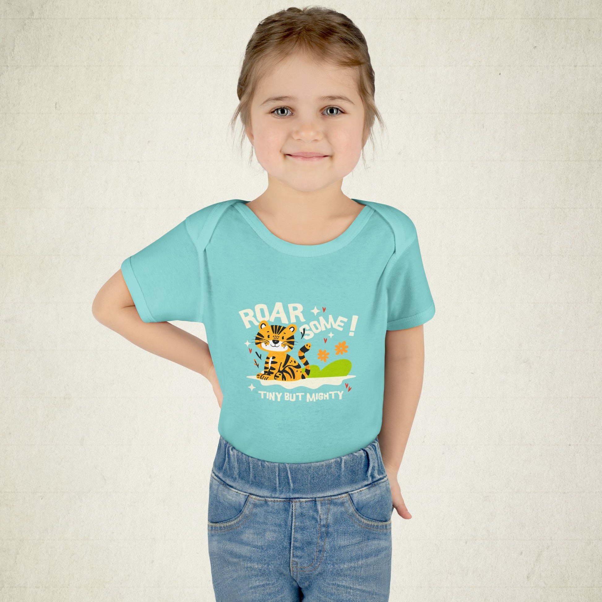 Adorable Infant Bodysuit with "Roar-some" Tiger Design