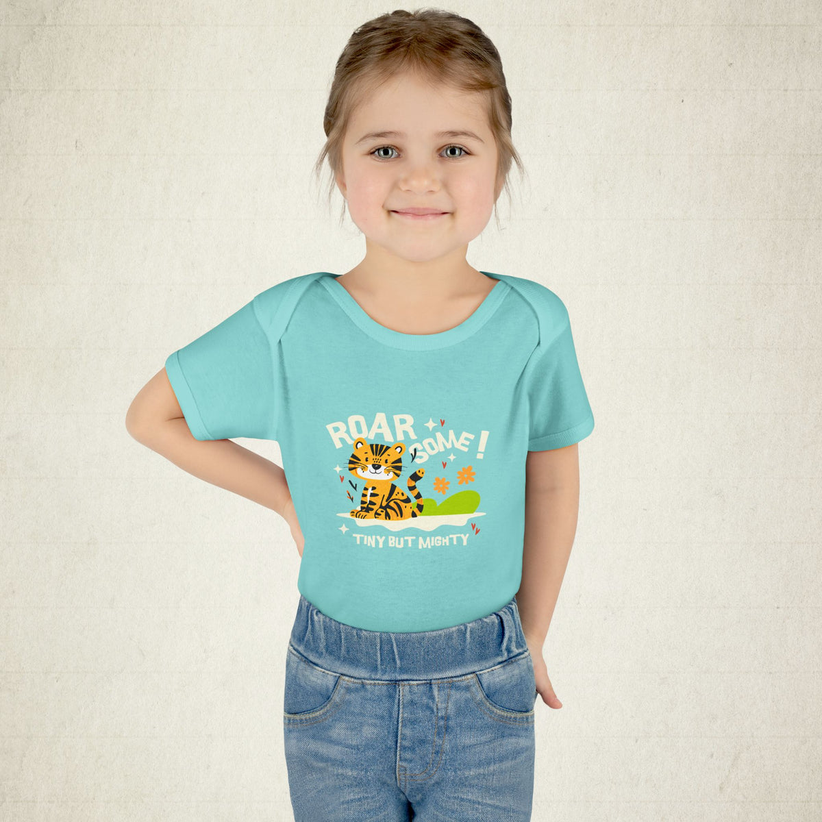Adorable Infant Bodysuit with "Roar-some" Tiger Design