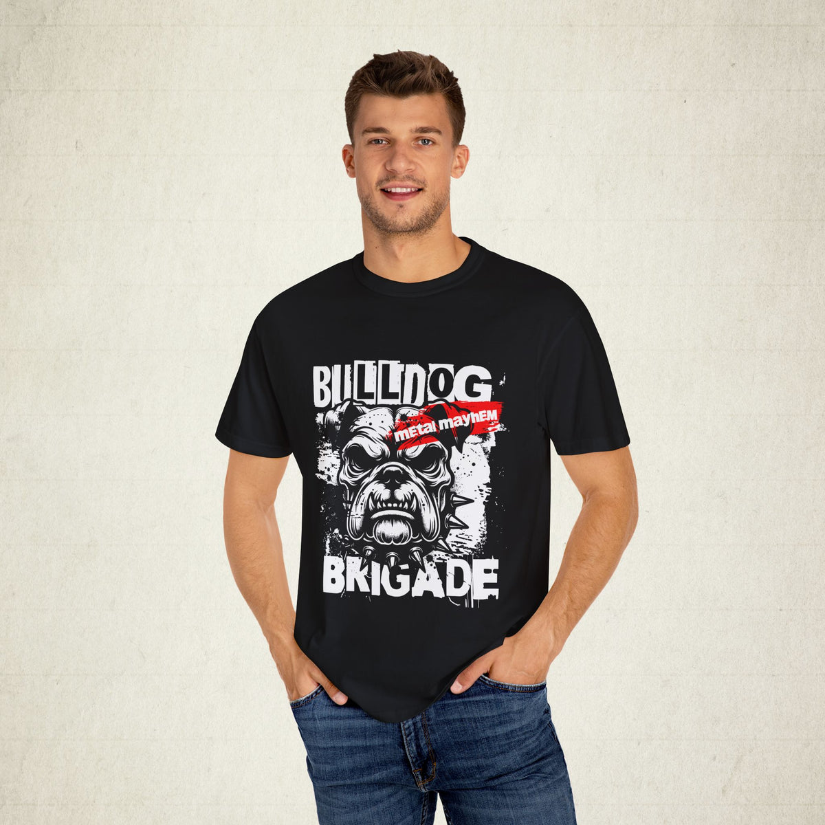 Bulldog Brigade Graphic Tee featuring a Bulldog Brigade design, graphic tee