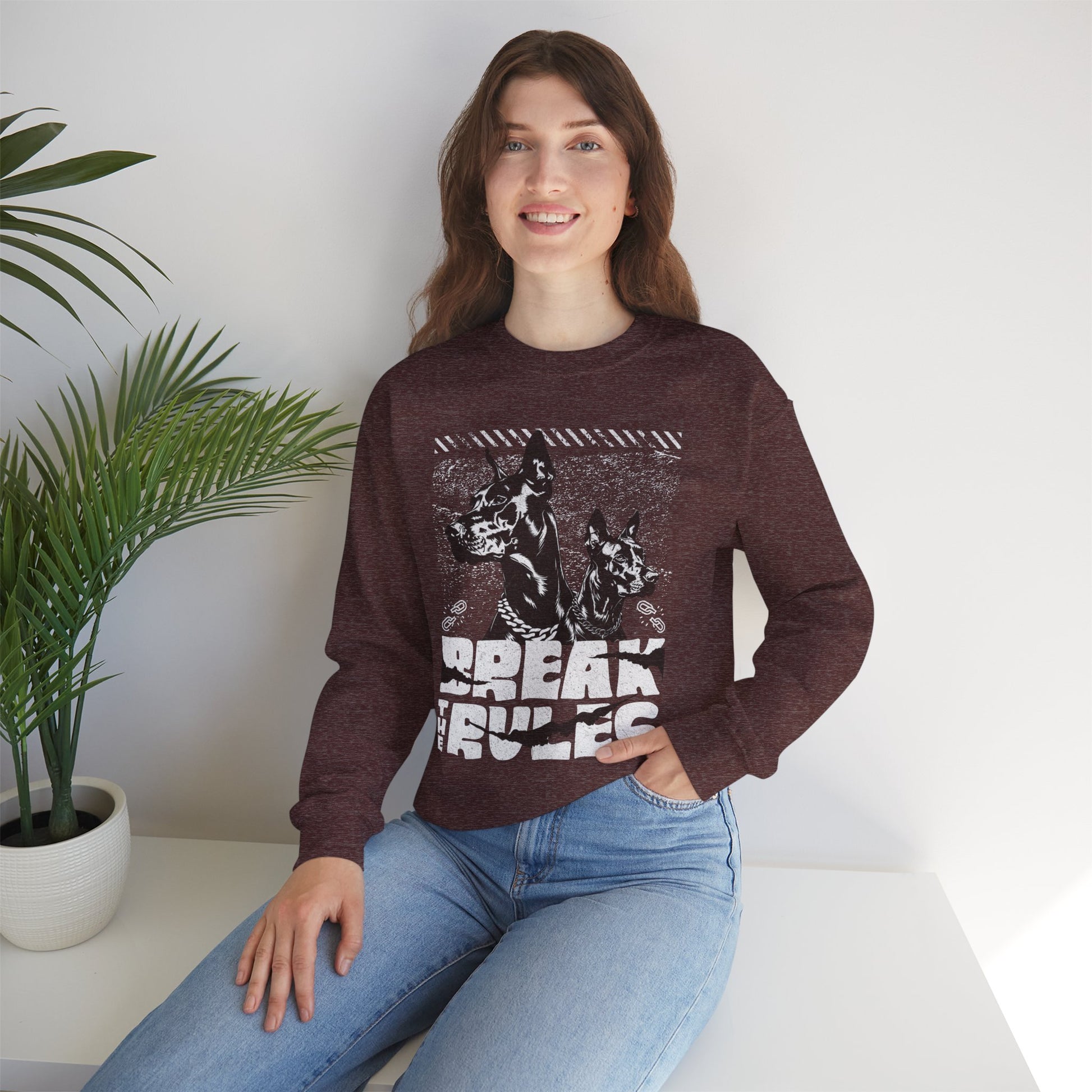 Break The Rules Crewneck Unisex Sweatshirt