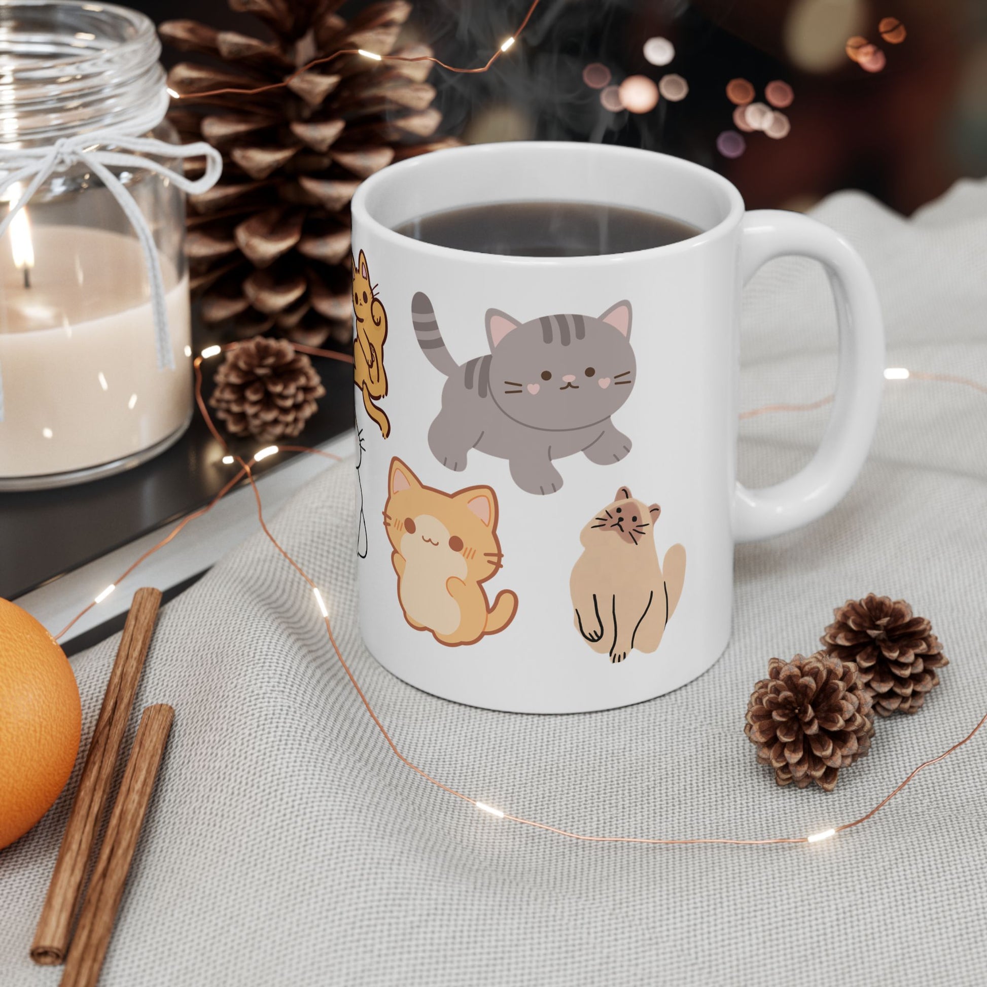 Cute Cat Lovers Ceramic Mug