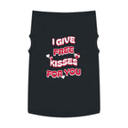 I Give Free Kisses Dog Tank Top featuring a I Give Free Kisses for You design, pet tank top